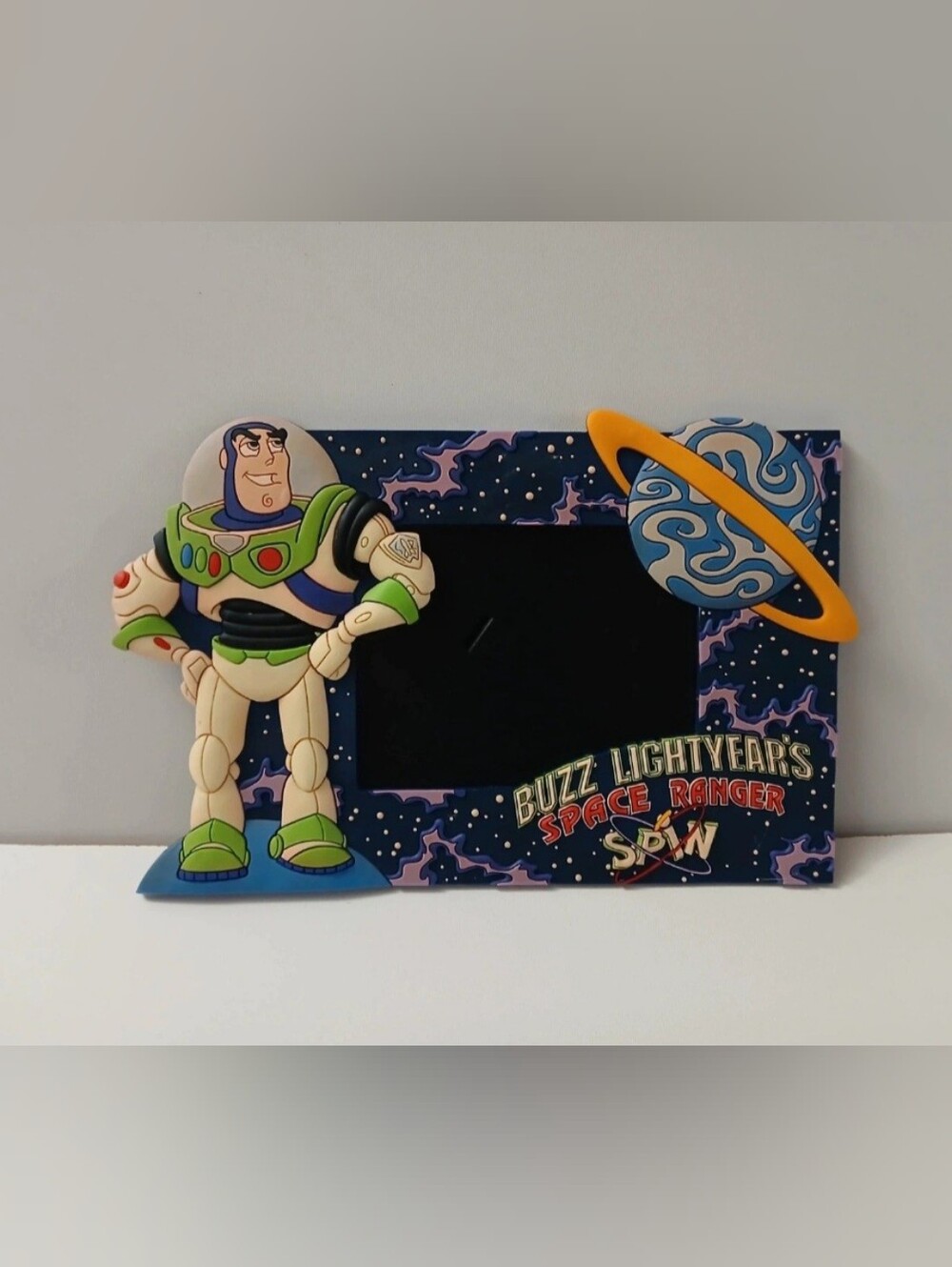 Vintage Disney Parks "Buzz Lightyear's Space Ranger Spin" 3D picture frame frame